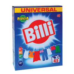 Rösch Germany GmbH Billi Waschmittel Pulver, 45 Waschladungen, Waschmittel für Temperaturbereiche ab 20° , 1 Packung = 3 kg für ca. 45 Waschladungen 11485