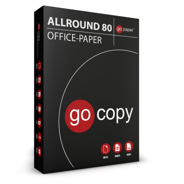Go Copy Allround 80 Kopierpapier, DIN A4 1 Paket = 5 Packungen à 500 Blatt - Bild-Darstellung des Produktes 1