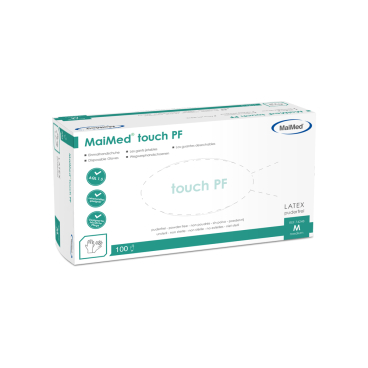 MaiMed® MyClean touch PF Einmalhandschuhe 1 Karton = 10 Packungen = 1.000 Stück, Größe M - Bild-Darstellung des Produktes 1