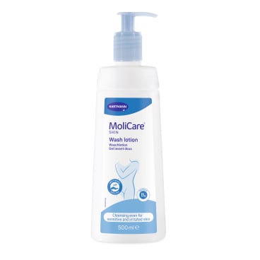 MoliCare® Skin Waschlotion, Mandelöl 1 Karton = 12 Pumpflaschen à 500 ml - Bild-Darstellung des Produktes 1