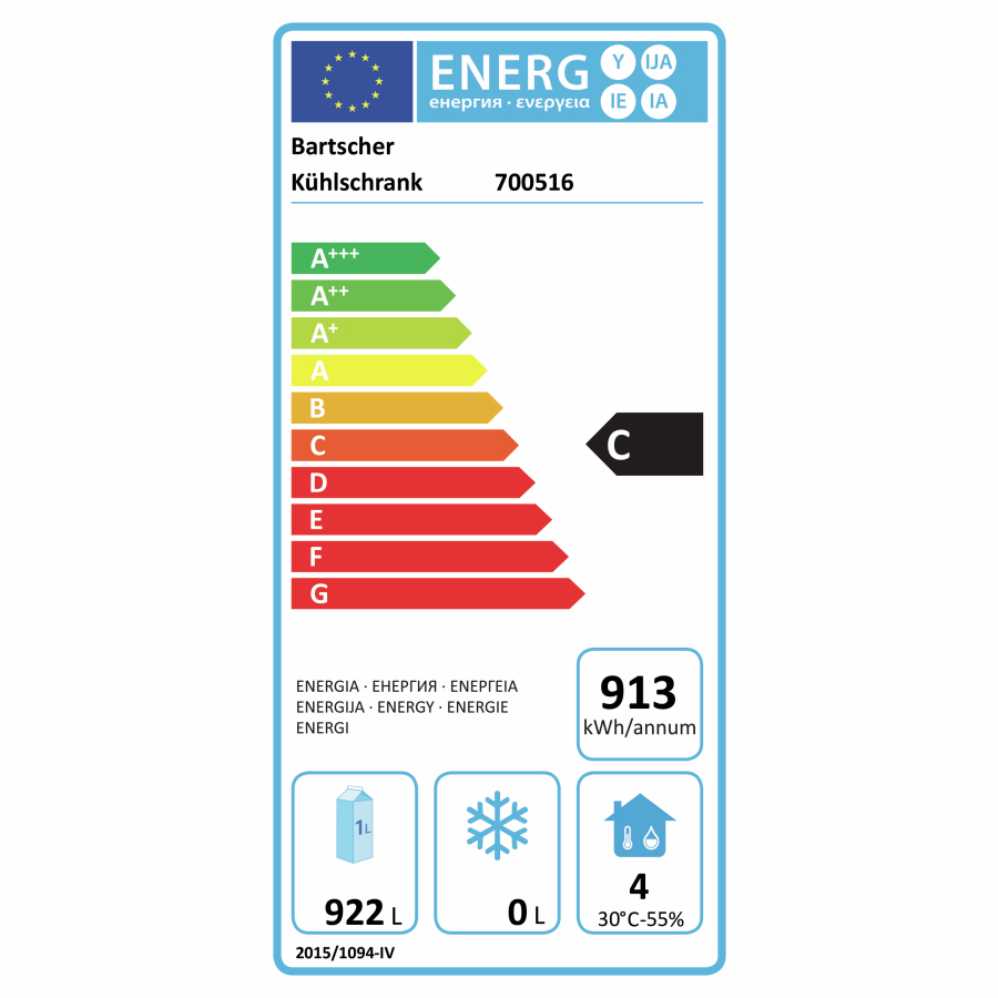 Energieeffizienzklassen-Skala