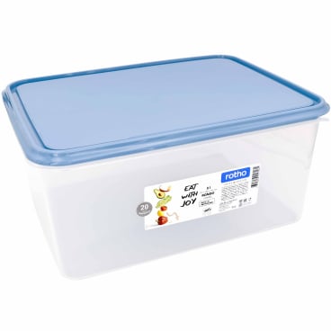 Rotho RONDO Kühlschrankdose, eckig, blau Fassungsvermögen: 8 Liter - Bild-Darstellung des Produktes 1