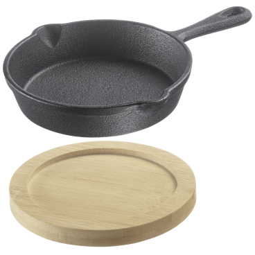 WESTMARK Gusseiserne Pfanne Tapas +  Friends, inkl. Untersetzer 1 Set = 1 Pfanne, 125 ml inkl. Untersetzer - Bild-Darstellung des Produktes 1