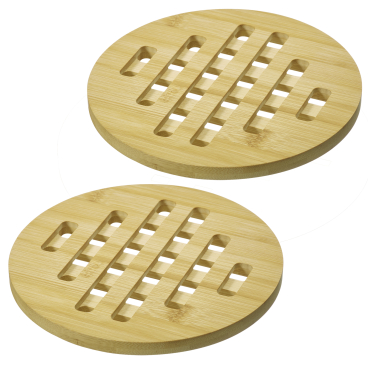 WESTMARK Untersetzer Tapas + Friends, Bambus 1 Set = 2 Untersetzer, rund - Bild-Darstellung des Produktes 1