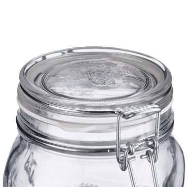 WESTMARK Vorratsglas mit Gummiring, luftdicht verschließbar – 1 Glas, Fassungsvermögen: 0,5 Liter