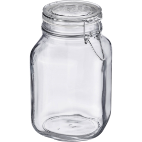 WESTMARK Vorratsglas mit Gummiring, luftdicht verschließbar – 1 Glas, Fassungsvermögen: 1 Liter