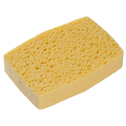 Mapa GmbH Spontex Azella 86 Feuchtschwamm, Zellulose, beige, Kompostierbarer Zelluloseschwamm mit hoher Saugfähigkeit, 1 Karton = 8 Packungen à 10 Schwämme 95900086