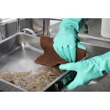 Spontex Mercury Pad 100 Scheuerpad, Synthetikfaser, braun 1 Karton = 10 ...