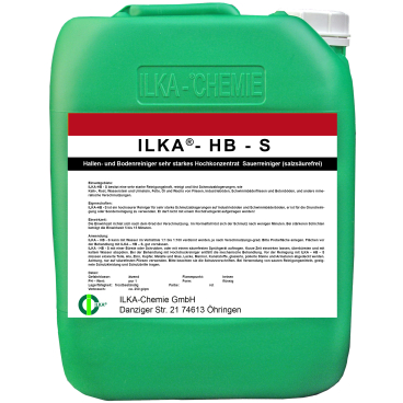ILKA HB-S Hallen und Fliesen Reiniger Konzentrat 10 Liter - Kanister - Bild-Darstellung des Produktes 1