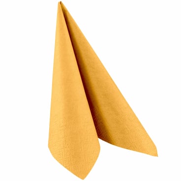 Servietten, 33 x 33 cm, 1/4 Falzung, 3-lagig 1 Packung = 250 Stück, gelb - Bild-Darstellung des Produktes 1