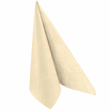 Servietten, 33 x 33 cm, 1/4 Falzung, 3-lagig 1 Packung = 250 Stück, creme - Bild-Darstellung des Produktes 1