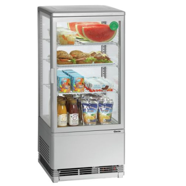 Bartscher Mini-Kühlvitrine 78L, silber 1 Stück - Bild-Darstellung des Produktes 1