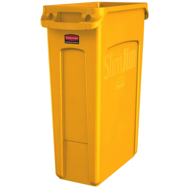 Rubbermaid Abfalleimer Slim Jim®, 87 Liter Farbe: gelb - Bild-Darstellung des Produktes 1