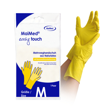 MaiMed® easy touch Haushaltshandschuhe, gelb 1 Paar, Größe L - Bild-Darstellung des Produktes 1