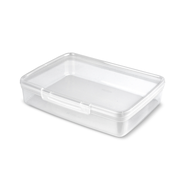 Curver Snapbox Lunchbox, transparent Maße (L x B x H): 33,4 x 24,6 x 7,2 cm, 4,4 Liter - Bild-Darstellung des Produktes 1