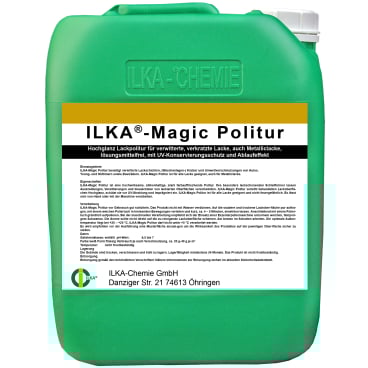 ILKA Magic Politur für Lacke, Lösemittelfrei 10 Liter - Kanister - Bild-Darstellung des Produktes 1