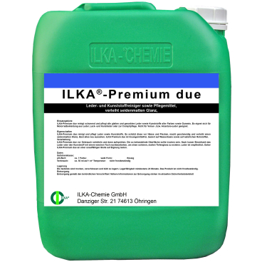 ILKA Premium due Leder und Kunststoffreiniger, UV-beständig 10 Liter - Kanister - Bild-Darstellung des Produktes 1