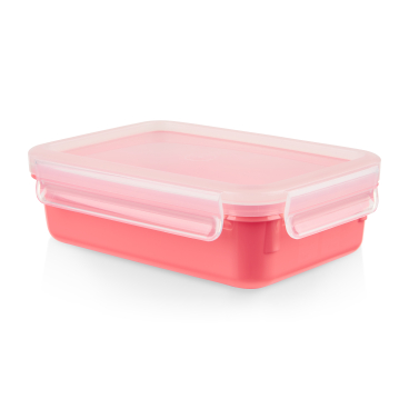 EMSA Clip&Close Colour Edition Frischhaltedose, 0,8 Liter 1 Frischhaltedose, Farbe: Koralle - Bild-Darstellung des Produktes 1