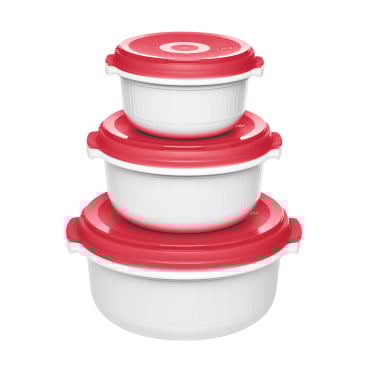 EMSA Micro Family Mikrowellendose, 3-teilig 1 Set = 3 Mikrowellendosen - Bild-Darstellung des Produktes 1
