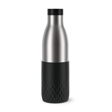 EMSA Bludrop Sleeve Trinkflasche, 0,7 Liter 1 Trinkflasche, Farbe: Schwarz - Bild-Darstellung des Produktes 1