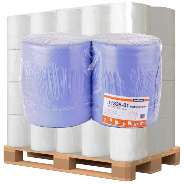 zetPutz Multiclean® plus Putztuchrolle, 3 lg., blau 1 Palette = 30 Pakete = 60 Rollen - Bild-Darstellung des Produktes 1