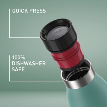 EMSA Bluedrop Color Thermoskanne, 0,7 Liter – 1 Thermoskanne, Farbe: Grün