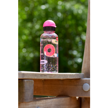 EMSA Teens Tritan Trinkflasche, 0,6 Liter – 1 Trinkflasche, Motiv: Donut