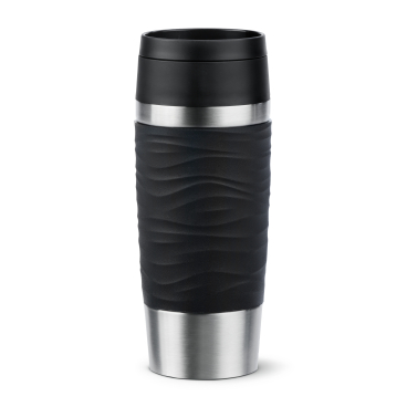 EMSA Travel Mug Wave Thermosbecher, 0,36 Liter 1 Thermosbecher, Farbe: Schwarz - Bild-Darstellung des Produktes 1