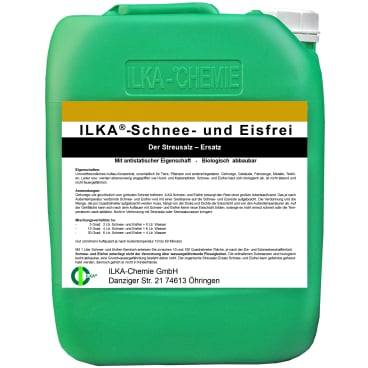 ILKA Schnee- und Eisfrei Auftaukonzentrat 10 Liter - Kanister - Bild-Darstellung des Produktes 1