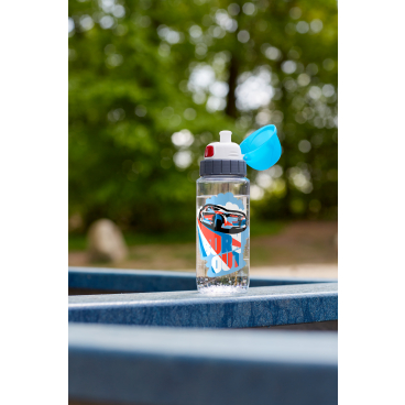 EMSA Kids Tritan Trinkflasche, 0,5 Liter – 1 Trinkflasche, Motiv: Auto
