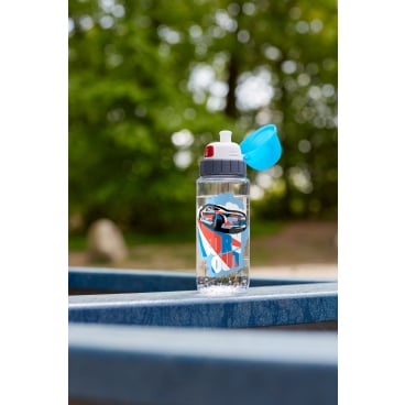 EMSA Kids Tritan Trinkflasche, 0,5 Liter – 1 Trinkflasche, Motiv: Auto