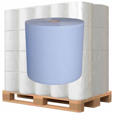 zetPutz Multiclean® Putztuchrolle, 3-lagig, blau 1 Palette = 30 Pakete = 30 Rollen - Bild-Darstellung des Produktes 1