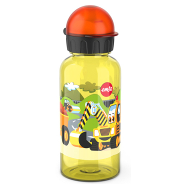 EMSA Kids Tritan Trinkflasche, 0,4 Liter 1 Trinkflasche, Motiv: Baustelle - Bild-Darstellung des Produktes 1
