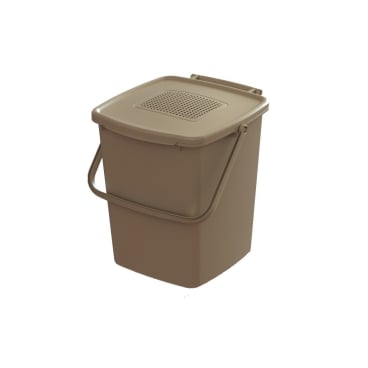 Biologic Biomülleimer mit Geruchsfilter, braun Volumen: 7 Liter, Maße (L x B x H): 26 x 20 x 25 cm - Bild-Darstellung des Produktes 1