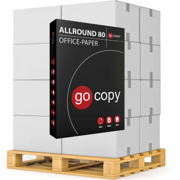 Go Copy Allround 80 Kopierpapier, DIN A4 1 Palette = 240 Packungen à 500 Blatt - Bild-Darstellung des Produktes 1