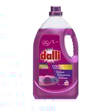 dalli Colorwaschmittel flüssig, 100 WL 5 Liter - Henkelflasche, 100 Waschladungen - Bild-Darstellung des Produktes 1