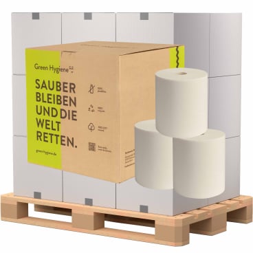 Green Hygiene® HANNELORE Handtuchrolle, 2-lagig 1 Palette = 30 Kartons à 8 Rollen - Bild-Darstellung des Produktes 1