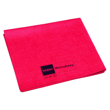 TASKI MicroEasy Mikrofasertuch, Vliesstoff 1 Packung = 5 Tücher, Farbe: rot - Bild-Darstellung des Produktes 1
