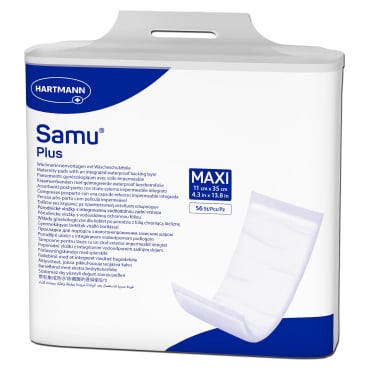 Samu® Plus Wöchnerinnen Vorlagen Maxi 11 x 35 cm 1 Packung = 56 Stück - Bild-Darstellung des Produktes 1