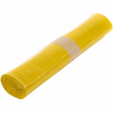 Müllsäcke 120 Liter, gelb, Typ 60 1 Karton = 10 Rollen = 250 Säcke - Bild-Darstellung des Produktes 1