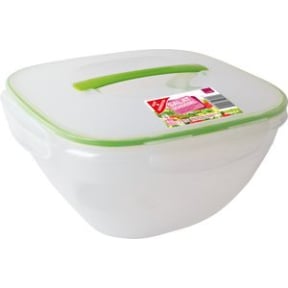 G&G Salatschüssel, transparent – 1 Schüssel inkl. Deckel