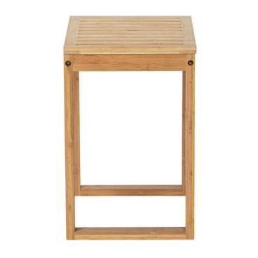 WENKO Badhocker Bambusa, vielseitig einsetzbar 1 Hocker, Maße (B x H x T): 40 x 30 x 46 cm - Bild-Darstellung des Produktes 1
