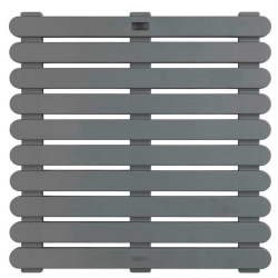 Nky Duschmatte Rutschfest: 61 X 61 Cm, Quadratische Duschmatten Mit Ablaufloch In Der Mitte, Weicher Luffa, Schnell Trocknend, Matte Für Duschkabine