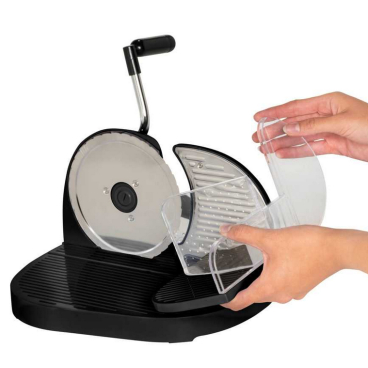 WENKO Brotschneidemaschine, mit Restehalter – 1 Schneidemaschine, Farbe: schwarz