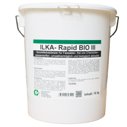 ILKA Chemie GmbH ILKA Rapid bio-pastös III Abbeizer, Spezialfarbabbeizer für Fassaden, frei von Chlorkohlenwasserstoffen, 10 kg - Eimer 0409-010