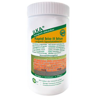 ILKA Rapid bio II blue Abbeizer Lack 1 Karton = 12 Flaschen à 1 Kilogramm - Bild-Darstellung des Produktes 1