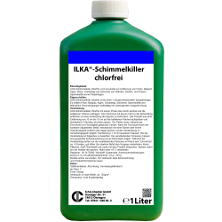 ILKA Chemie GmbH ILKA Schimmelkiller chlorfrei Schimmelentferner, Schimmelvernichter tötet Pilze, Algen, Schimmel und Sporenbfall, 1 Karton = 12 Flaschen à 1 Liter 0714-001