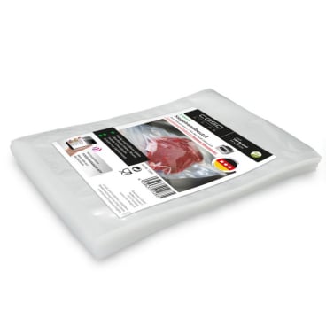 CASO Vakuumierbeutel, Siegelrandbeutel 15x20 cm, 90 μm – 1 Packung = 100 Stück, Maße (B x L): 15 x 20 cm