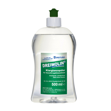 Dreiturm DREIWOLIN flüssig Maschinen-Klarspüler, Klarglanzspüler 500 ml - Flasche - Bild-Darstellung des Produktes 1