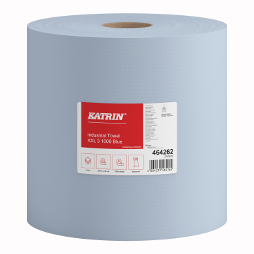 KATRIN Putztuchrolle, 38x36 cm, 3-lagig, blau 1 Paket = 1 Rolle - Bild-Darstellung des Produktes 1